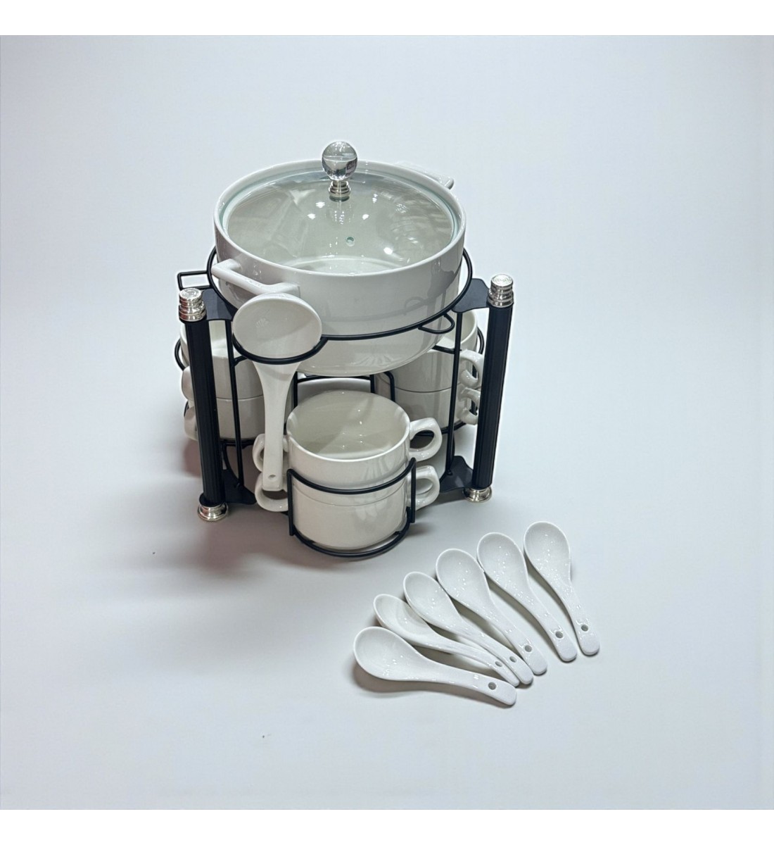  سخان شوربة / حساء فاخر  سيراميك 16قطعه 