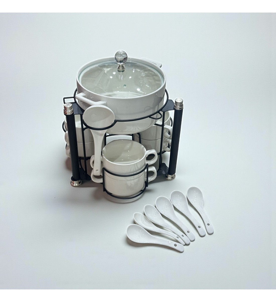  سخان شوربة / حساء فاخر  سيراميك 16قطعه 