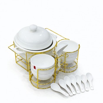  سخان شوربة / حساء فاخر  سيراميك 16قطعه 