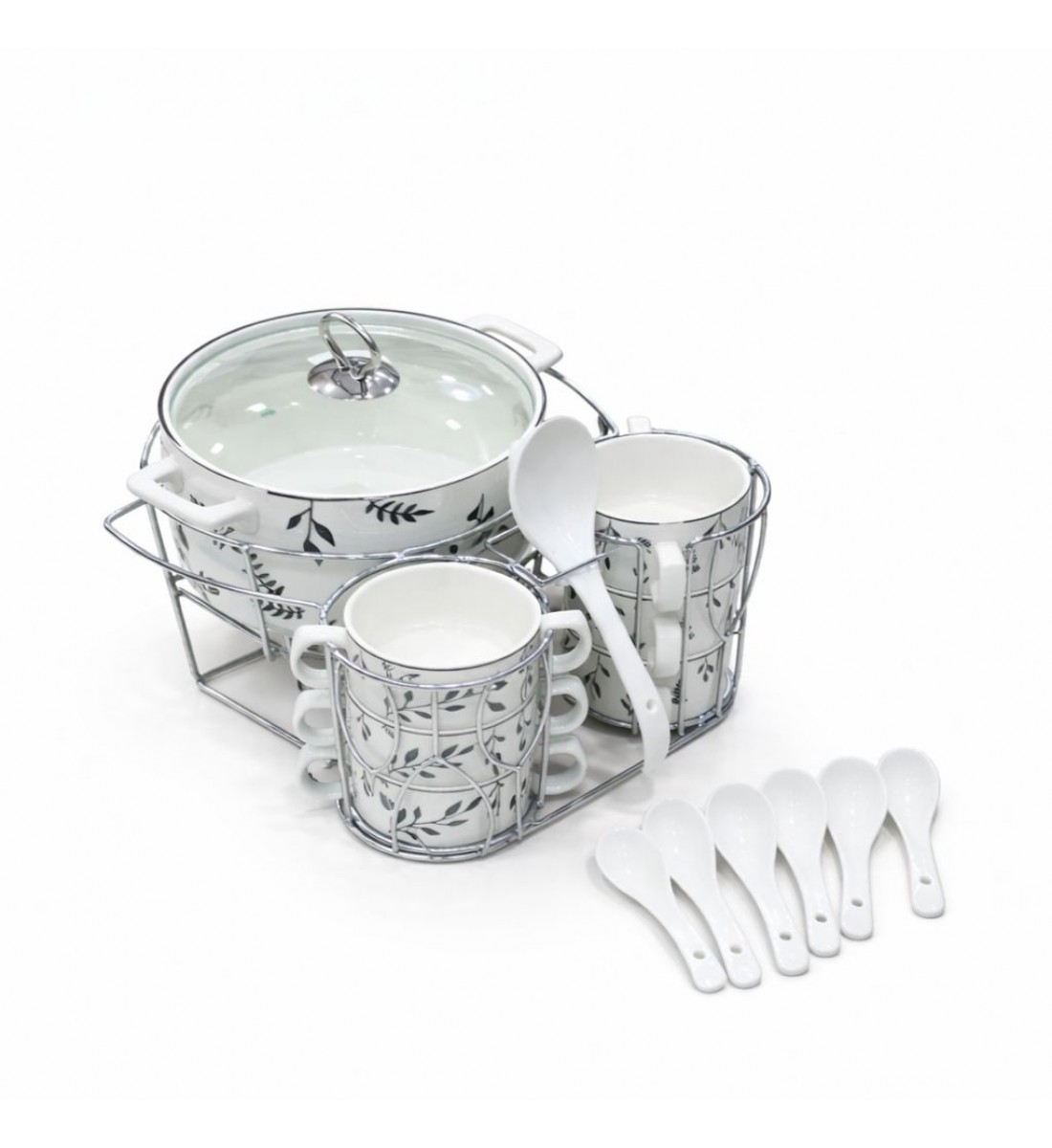 سخان شوربة / حساء فاخر سيراميك 16قطعه سخان شوربة / حساء فاخر سيراميك 16قطعه