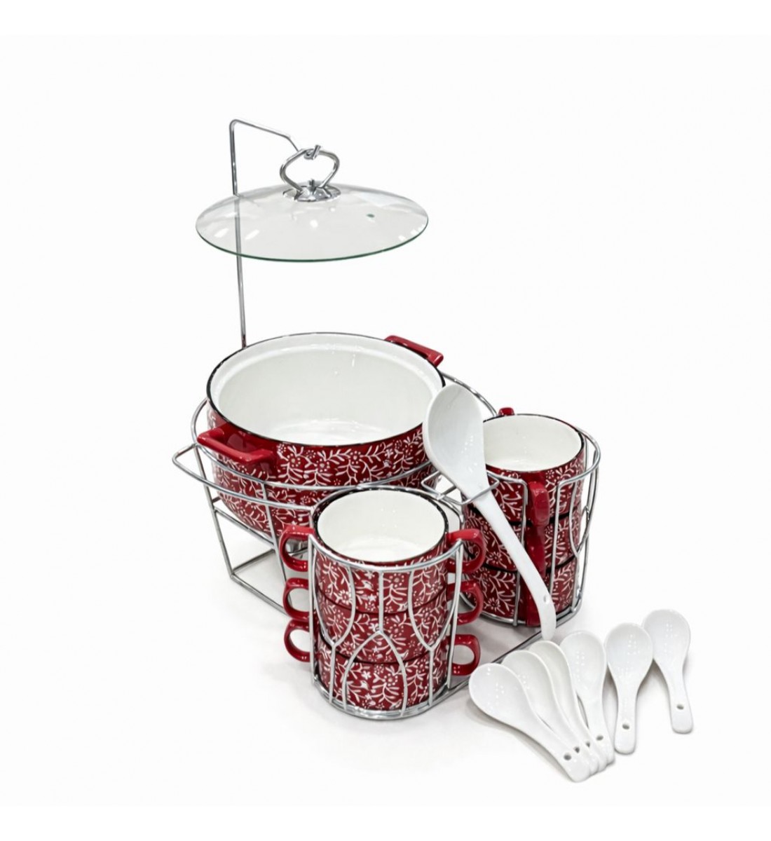  سخان شوربة / حساء فاخر  سيراميك 16قطعه 