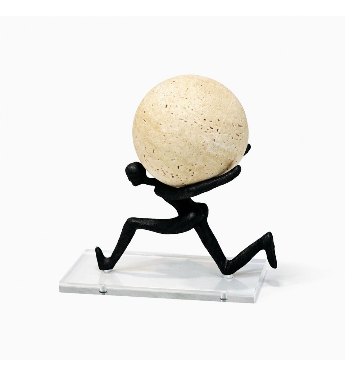 قطعة ديكور فنية مبتكرة بتصميم يجسّد القوة والطموح، 15×8×16سم 