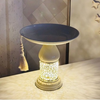  صحن ديكوري فاخر بتصميم أنيق يجمع بين البساطة والفخامة،25×25×25سم 