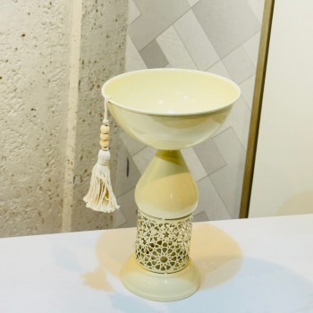  صحن ديكوري فاخر بتصميم أنيق يجمع بين البساطة والفخامة،30×19×19سم 