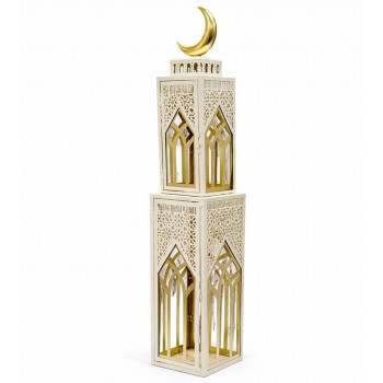 فانوس ديكوري فاخر بتصميم مستوحى من الطراز الإسلامي على شكل مئذنة أنيقة100SL سم 