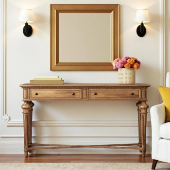 طاولة كونسول خشبية – توازن مثالي بين العملية والأناقة الكلاسيكية (منتج تفصيل )