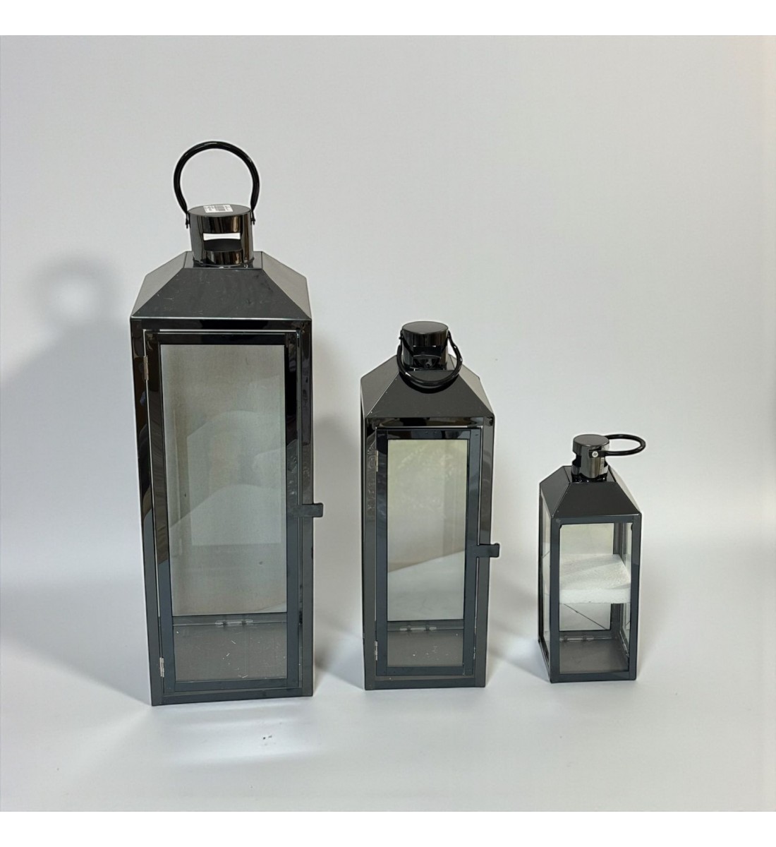 طقم فوانيس ديكور اسود 3حبات 