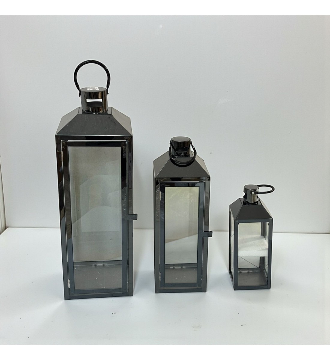 طقم فوانيس ديكور اسود 3حبات 