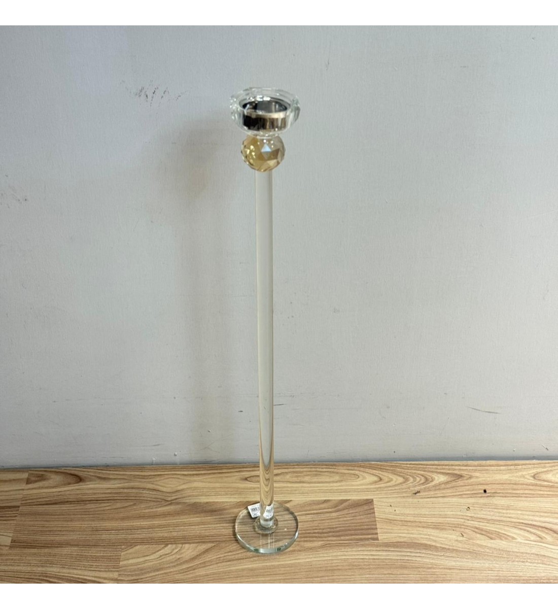  مبخرة أرضية أنيقة مصنوعة من الزجاج الشفاف بتصميم طويل وراقي يضيف لمسة فخامة للمكان 80سم 