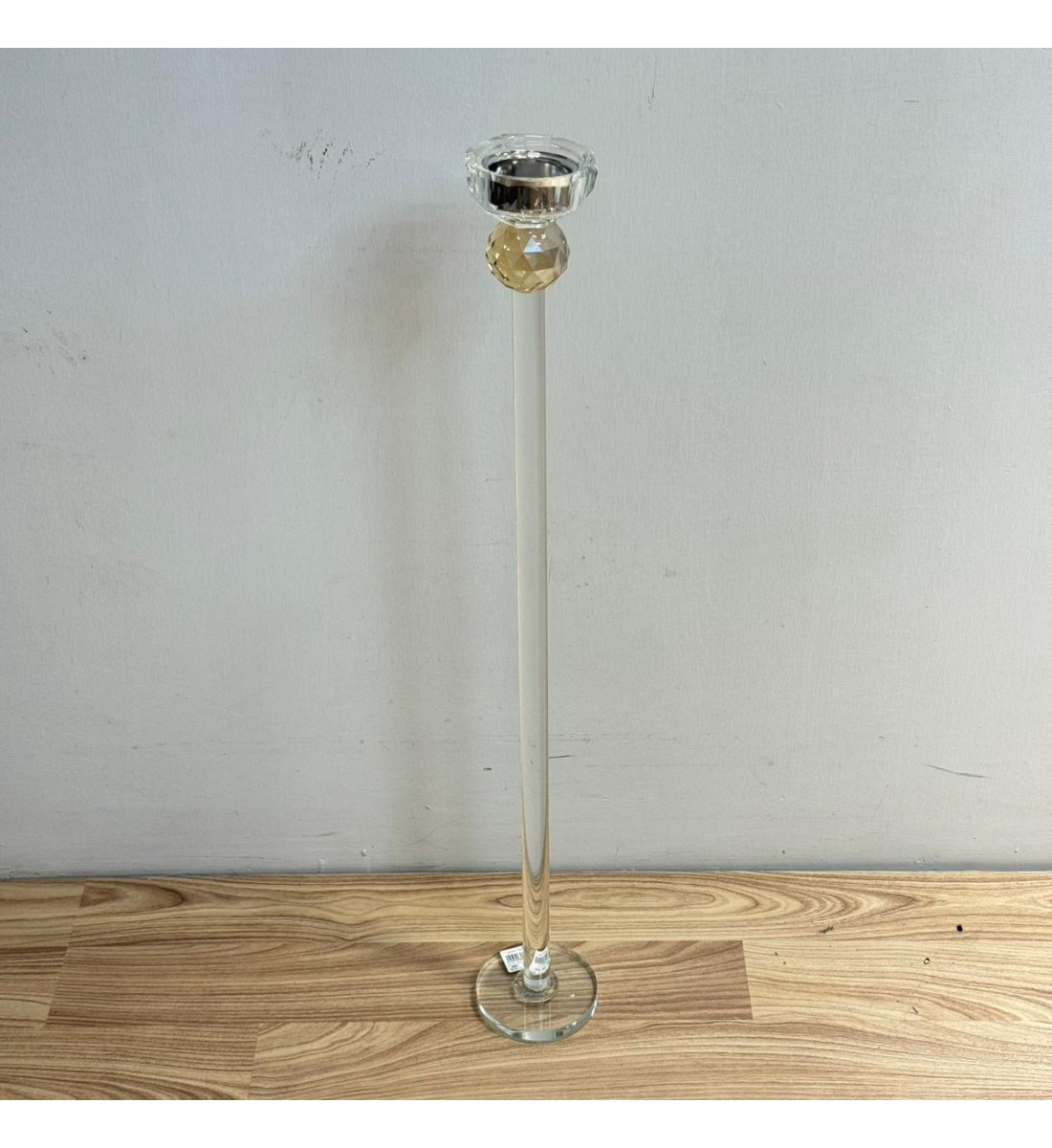  مبخرة أرضية أنيقة مصنوعة من الزجاج الشفاف بتصميم طويل وراقي يضيف لمسة فخامة للمكان 80سم 