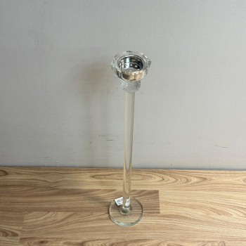  مبخرة أرضية أنيقة مصنوعة من الزجاج الشفاف بتصميم طويل وراقي يضيف لمسة فخامة للمكان 60سم 