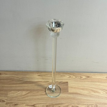  مبخرة أرضية أنيقة مصنوعة من الزجاج الشفاف بتصميم طويل وراقي يضيف لمسة فخامة للمكان 60سم 