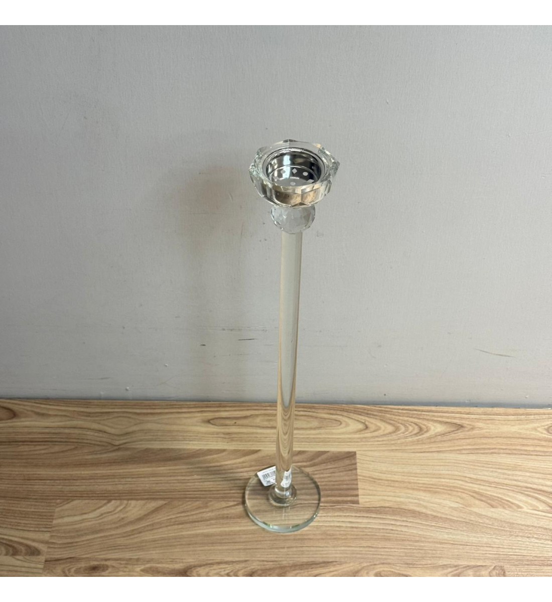  مبخرة أرضية أنيقة مصنوعة من الزجاج الشفاف بتصميم طويل وراقي يضيف لمسة فخامة للمكان 60سم 