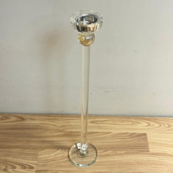  مبخرة أرضية أنيقة مصنوعة من الزجاج الشفاف بتصميم طويل وراقي يضيف لمسة فخامة للمكان 60سم 