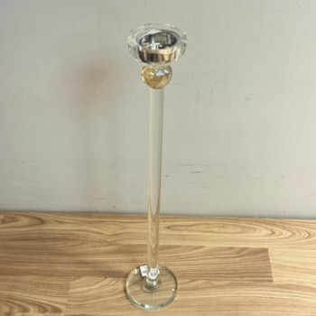  مبخرة أرضية أنيقة مصنوعة من الزجاج الشفاف بتصميم طويل وراقي يضيف لمسة فخامة للمكان 60سم 