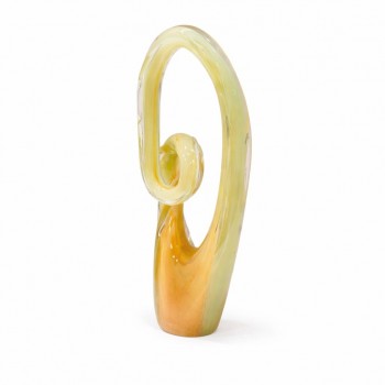 تحفة ديكور هندسية فاخرة بتصميم عصري وأنيق، تجمع بين الكرستال الداكن ا في تناغم بصري راقٍ39×17×8سم