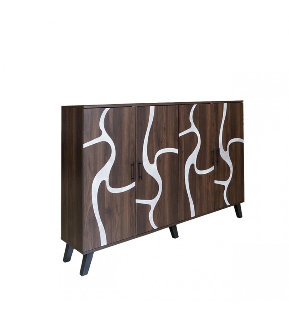 خزانة أحذية خشب ماليزي 2 قسم 5 أدوار - بني غامق ورصاصي خزانة أحذية خشب ماليزي 2 قسم 5 أدوار - بني غامق ورصاصي