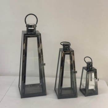 طقم فوانيس ديكور اسود 3حبات طقم فوانيس ديكور اسود 3حبات