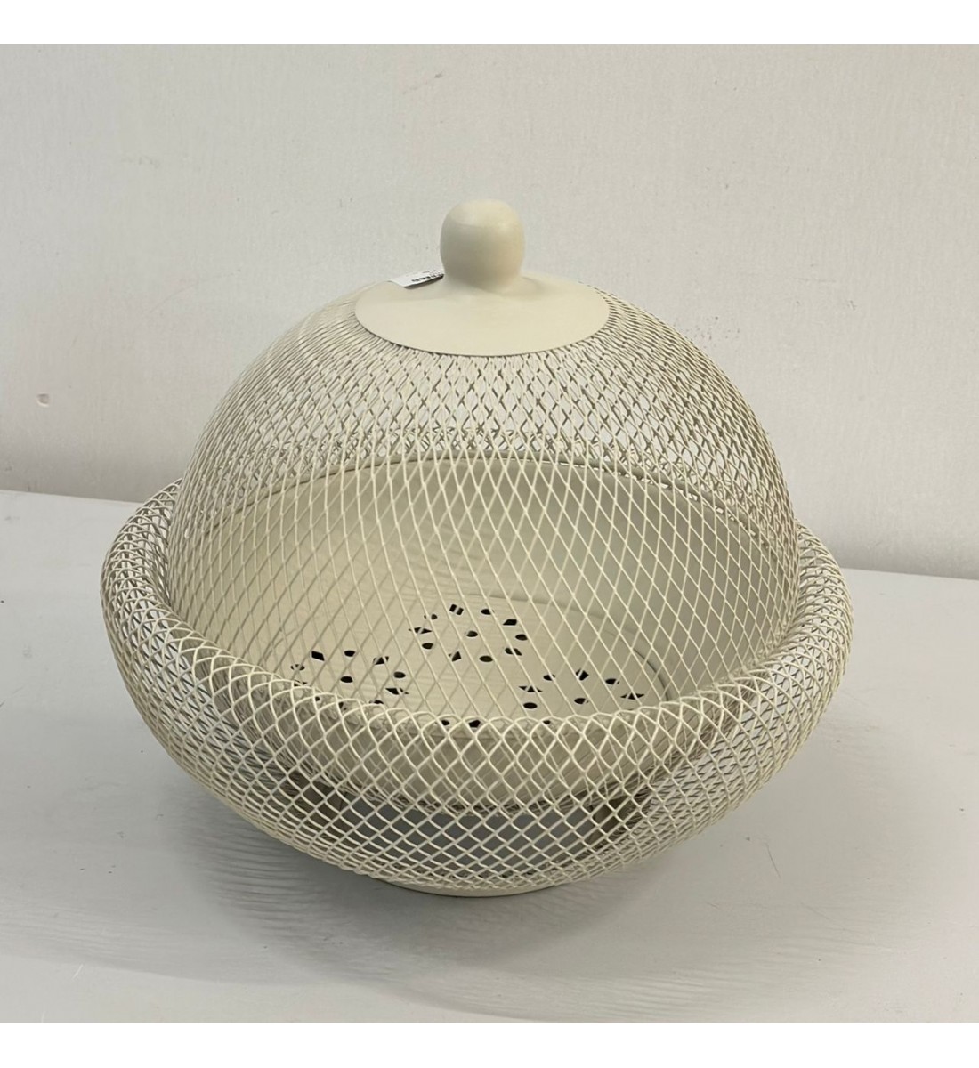 صحن تقديم معدن شبك بيج 