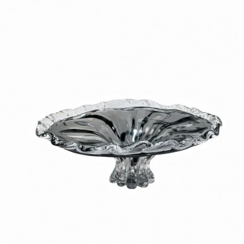 صحن زجاجية فاخرة بتصميم أنيق مستوحى من شكل الصدفة42×34×18سم