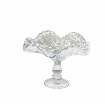 صحن زجاجية فاخرة بتصميم أنيق مستوحى من شكل الصدفة33×33×23سم