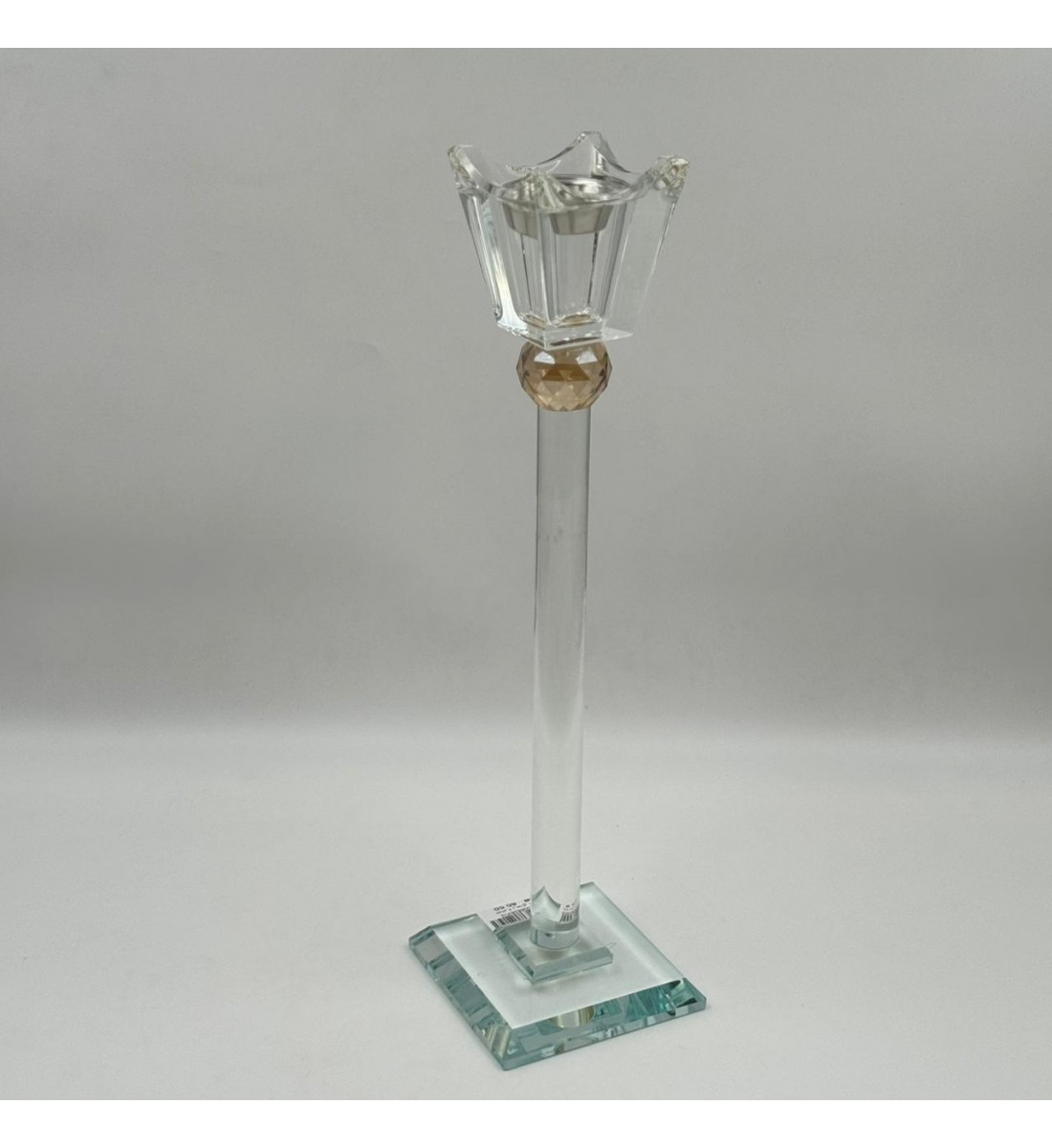  مبخرة أرضية أنيقة مصنوعة من الزجاج الشفاف بتصميم طويل وراقي يضيف لمسة فخامة للمكان 40سم