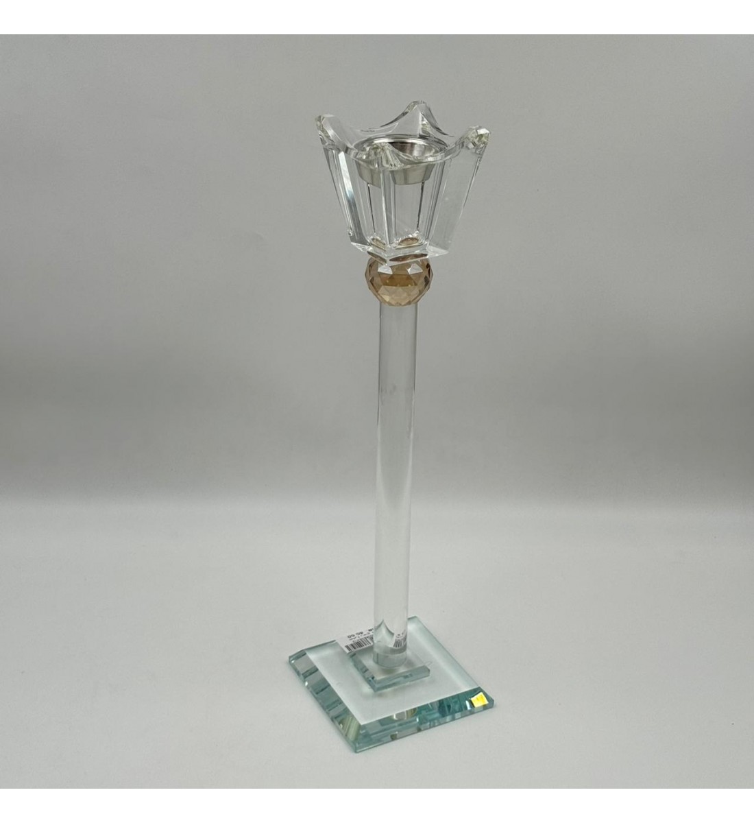  مبخرة أرضية أنيقة مصنوعة من الزجاج الشفاف بتصميم طويل وراقي يضيف لمسة فخامة للمكان 40سم