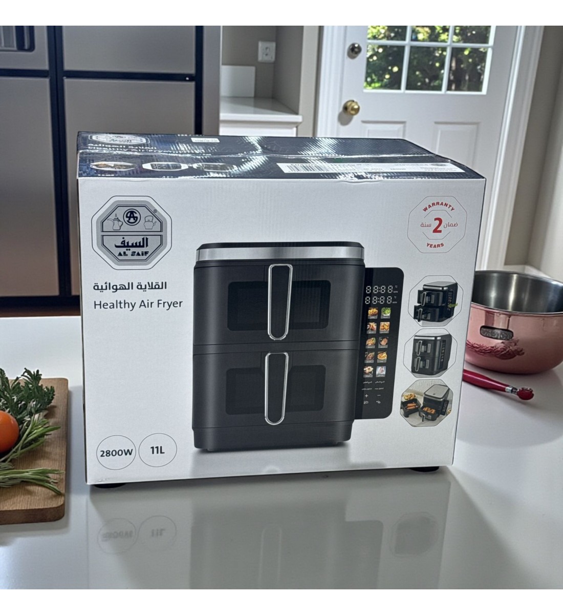 قلاية هوائية السيف سعة 11 لتر – 2800 واط