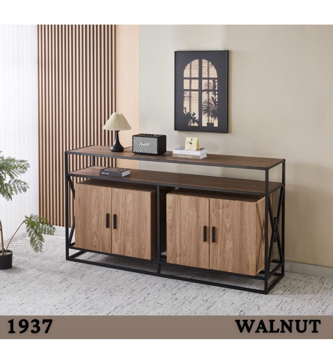  دولاب بوفيه أنيق وعصري عدة ألوان المقاس: 180×45×95 سم