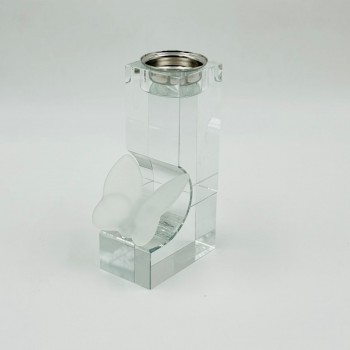 مبخرة أنيقة بتصميم عصري فاخر، مصنوعة من خامة شفافة عالية الجودة 15×8×5سم 