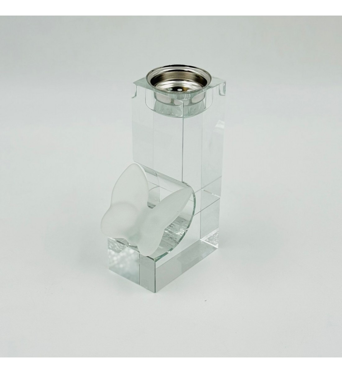 مبخرة أنيقة بتصميم عصري فاخر، مصنوعة من خامة شفافة عالية الجودة 15×8×5سم 