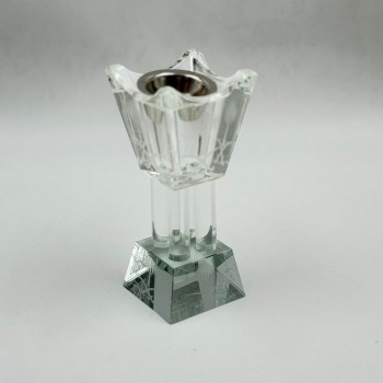 مبخرة أنيقة بتصميم عصري فاخر، مصنوعة من خامة شفافة عالية الجودة 17×7×7سم 
