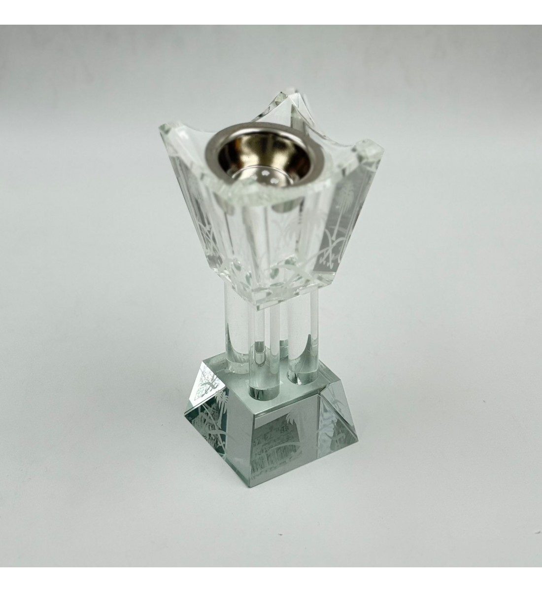 مبخرة أنيقة بتصميم عصري فاخر، مصنوعة من خامة شفافة عالية الجودة 17×7×7سم 