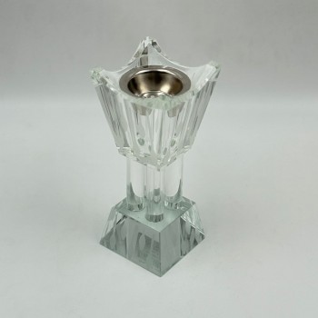 مبخرة أنيقة بتصميم عصري فاخر، مصنوعة من خامة شفافة عالية الجودة 17×7×7سم 