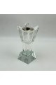 مبخرة أنيقة بتصميم عصري فاخر، مصنوعة من خامة شفافة عالية الجودة 17×7×7سم 