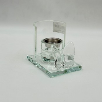 مبخرة أنيقة بتصميم عصري فاخر، مصنوعة من خامة شفافة عالية الجودة 10×9×12سم 