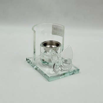 مبخرة أنيقة بتصميم عصري فاخر، مصنوعة من خامة شفافة عالية الجودة 10×9×12سم 