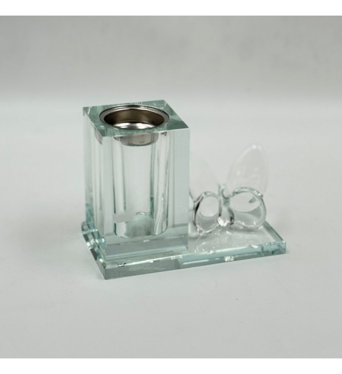 مبخرة أنيقة بتصميم عصري فاخر، مصنوعة من خامة شفافة عالية الجودة 13×7×10سم 