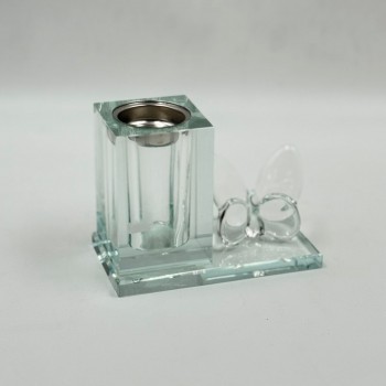 مبخرة أنيقة بتصميم عصري فاخر، مصنوعة من خامة شفافة عالية الجودة 13×7×10سم 