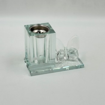 مبخرة أنيقة بتصميم عصري فاخر، مصنوعة من خامة شفافة عالية الجودة 13×7×10سم 