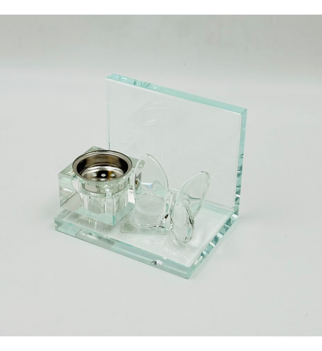 مبخرة أنيقة بتصميم عصري فاخر، مصنوعة من خامة شفافة عالية الجودة 12×9×10سم مبخرة أنيقة بتصميم عصري فاخر، مصنوعة من خامة شفافة عالية الجودة 12×9×10سم