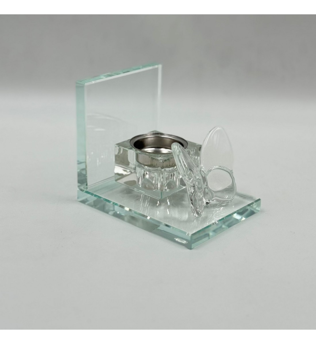 مبخرة أنيقة بتصميم عصري فاخر، مصنوعة من خامة شفافة عالية الجودة 12×9×10سم 