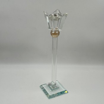  مبخرة أرضية أنيقة مصنوعة من الزجاج الشفاف بتصميم طويل وراقي يضيف لمسة فخامة للمكان 40سم