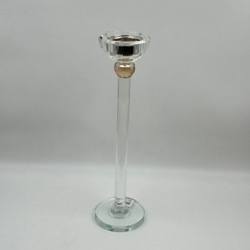  مبخرة أرضية أنيقة مصنوعة من الزجاج الشفاف بتصميم طويل وراقي يضيف لمسة فخامة للمكان 40سم