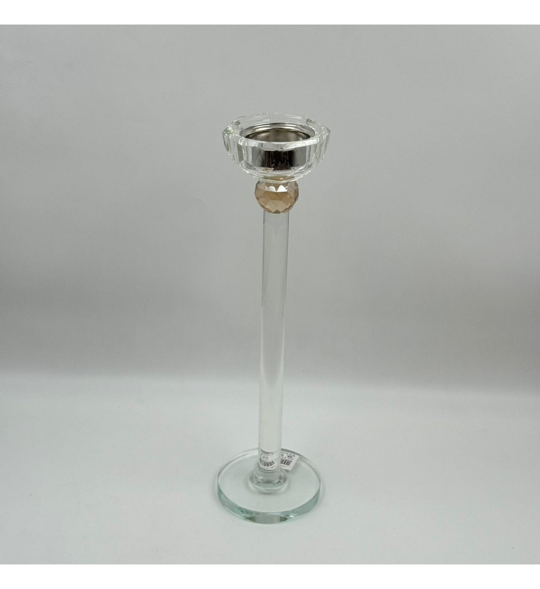  مبخرة أرضية أنيقة مصنوعة من الزجاج الشفاف بتصميم طويل وراقي يضيف لمسة فخامة للمكان 40سم