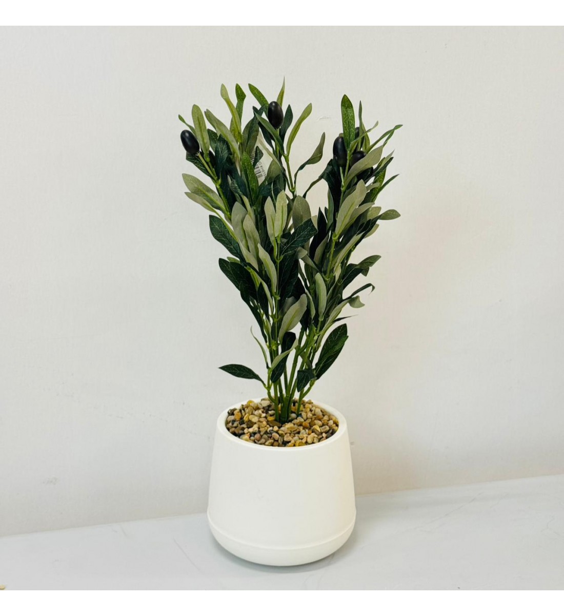 نبتة ديكور أنيقة بتصميم عصري بسيط، تأتي في وعاء دائري 50سم 