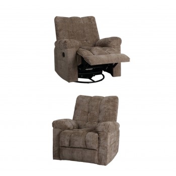 كرسي استرخاء هزاز دوار بني 