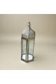 فانوس ديكوري فاخر مصنوع من معدن عالي الجودة بلون فضي لامع 60سم فانوس ديكوري فاخر مصنوع من معدن عالي الجودة بلون فضي لامع 60سم