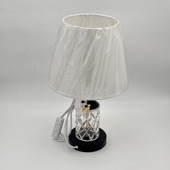  لمبة طاولة أنيقة بتصميم عصري يجمع بين الفخامة والبساطة قاعده اسود 42سم 