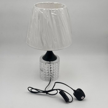  لمبة طاولة أنيقة بتصميم عصري يجمع بين الفخامة والبساطة قاعده اسود 42سم 